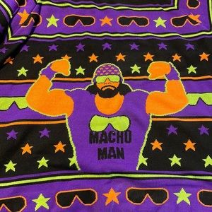 ugly Christmas sweater size XL Macho Man